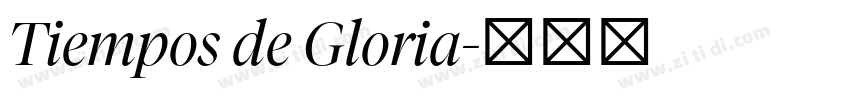 Tiempos de Gloria字体转换